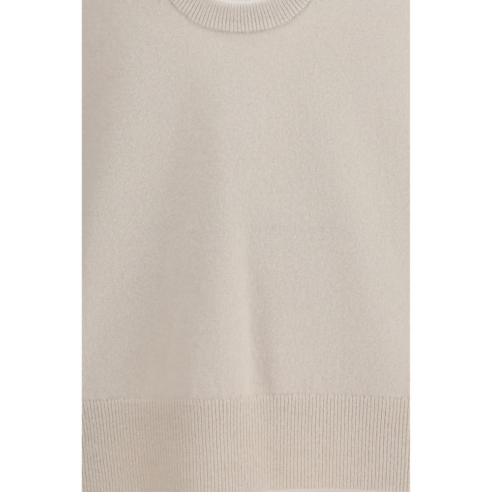 Extreme Cashmere Beige Cashmere Sleeveles Sweater