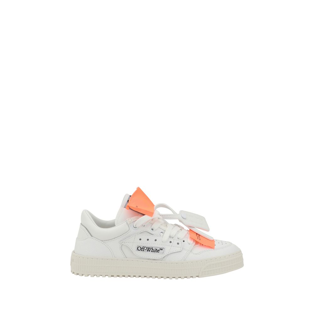 Off-White White Calf Leather Bos Taurus Low Top Sneakers