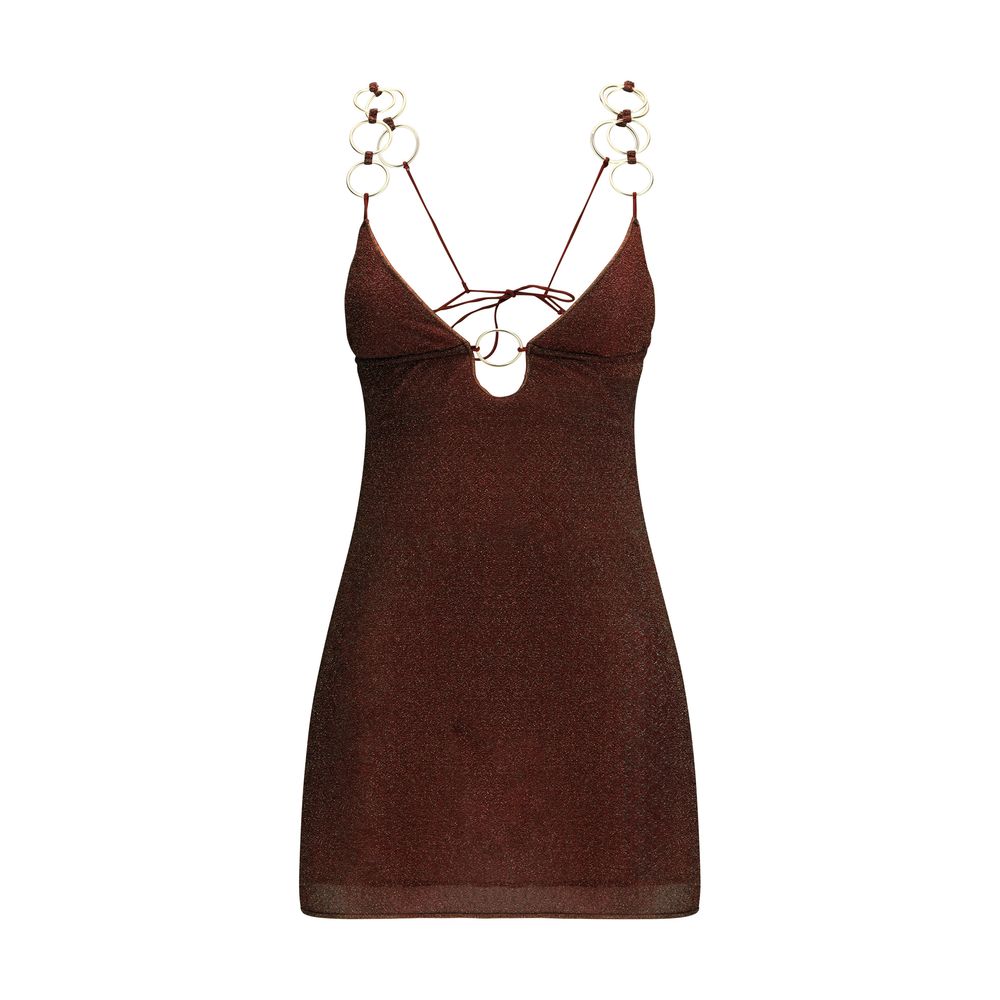 Oséree Brown Polyamide Casual Dress
