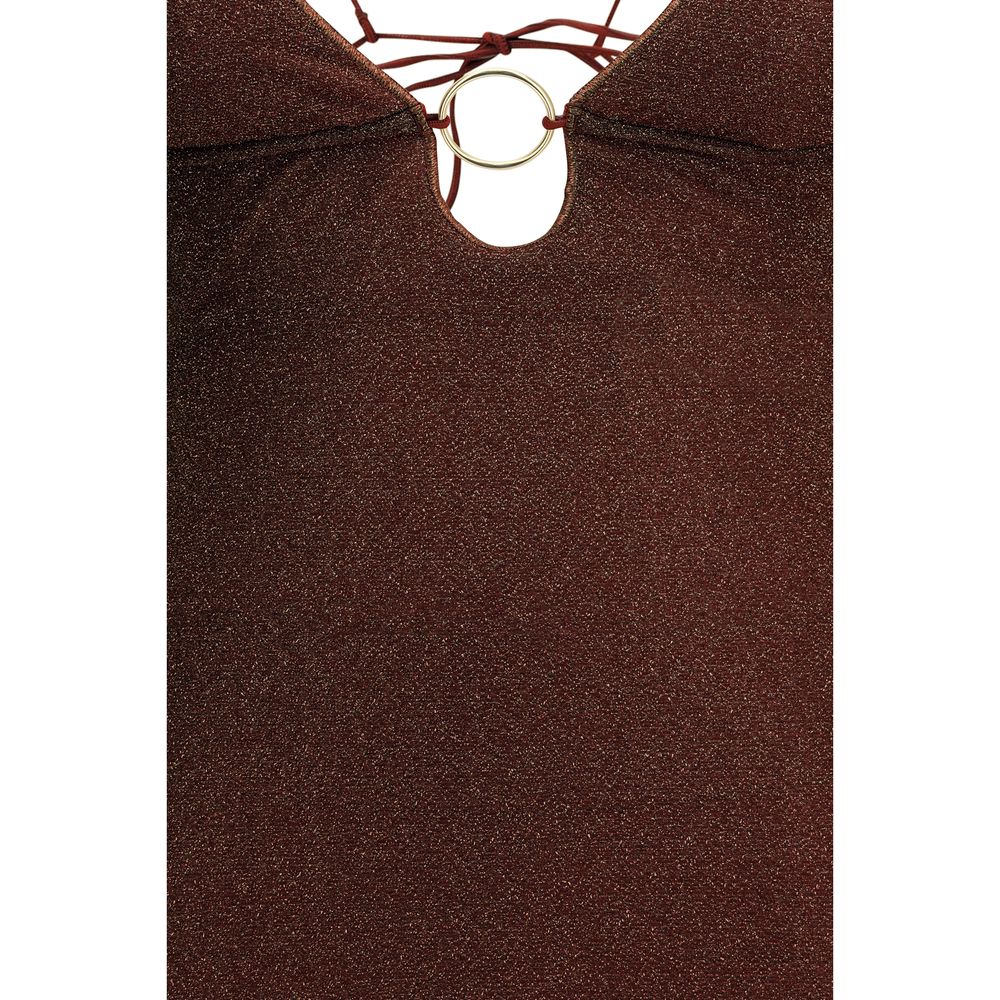 Oséree Brown Polyamide Casual Dress