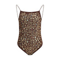 Oséree Brown Polyamide One-Piece Swimsuit