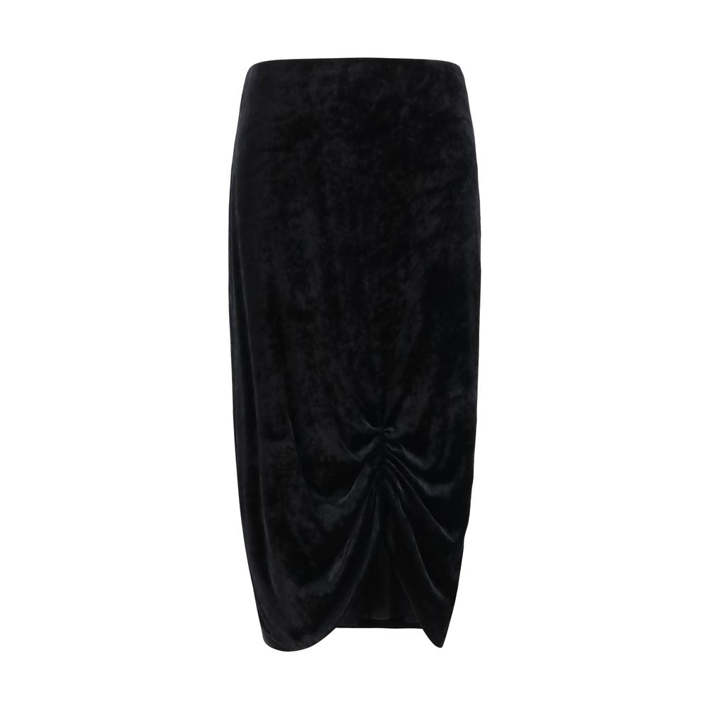Valentino Garavani Black Viscose Long Skirt