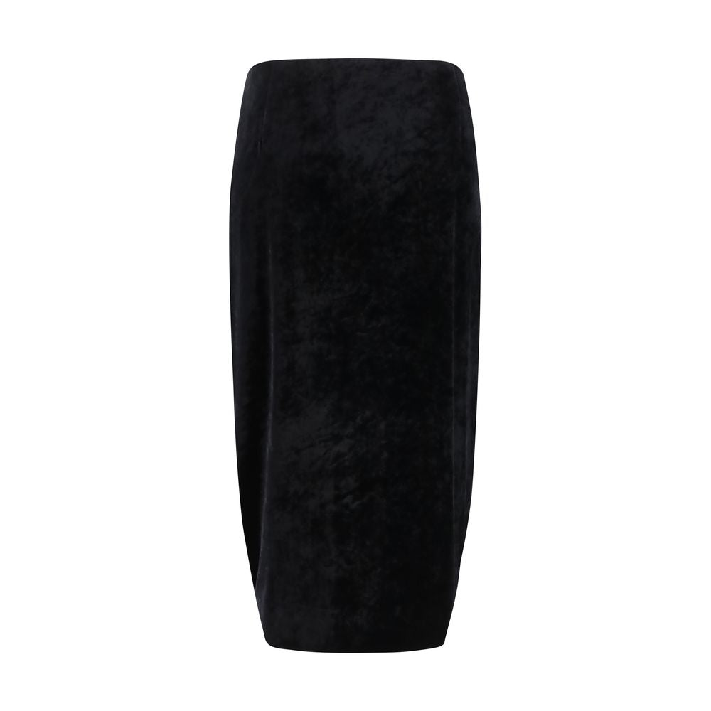 Valentino Garavani Black Viscose Long Skirt