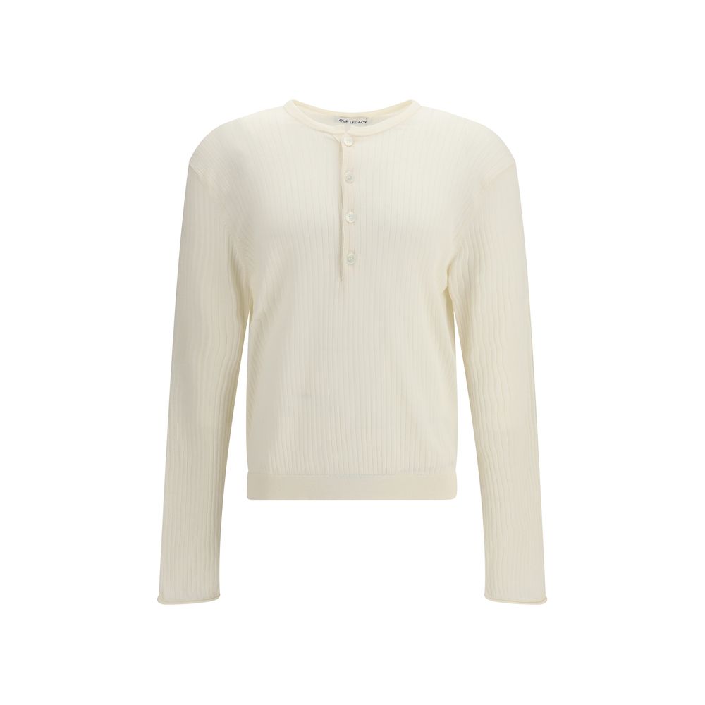 Our Legacy Beige Cotton Long Sleeve T-Shirt