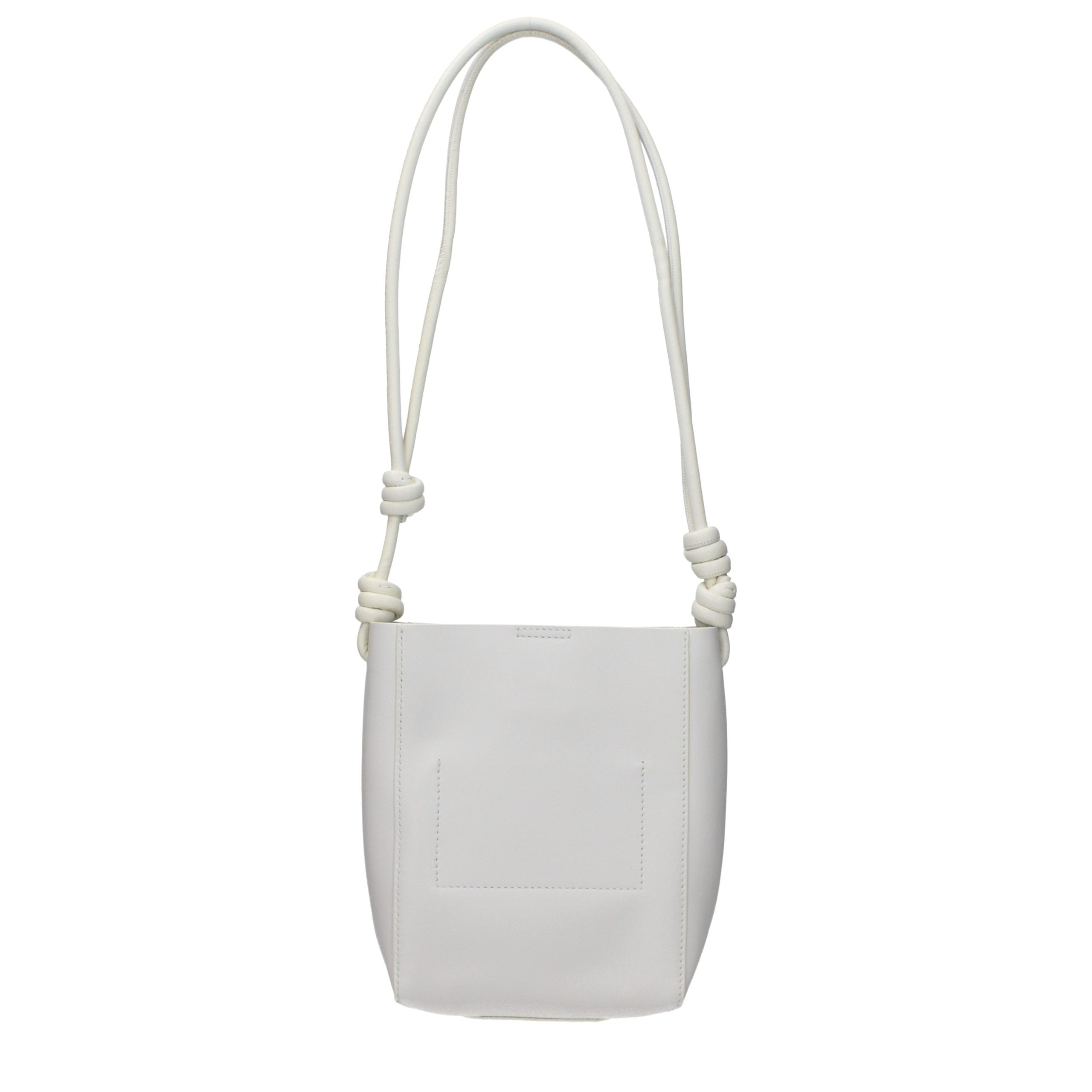 Jil Sander Beige Leather Shoulder Bag