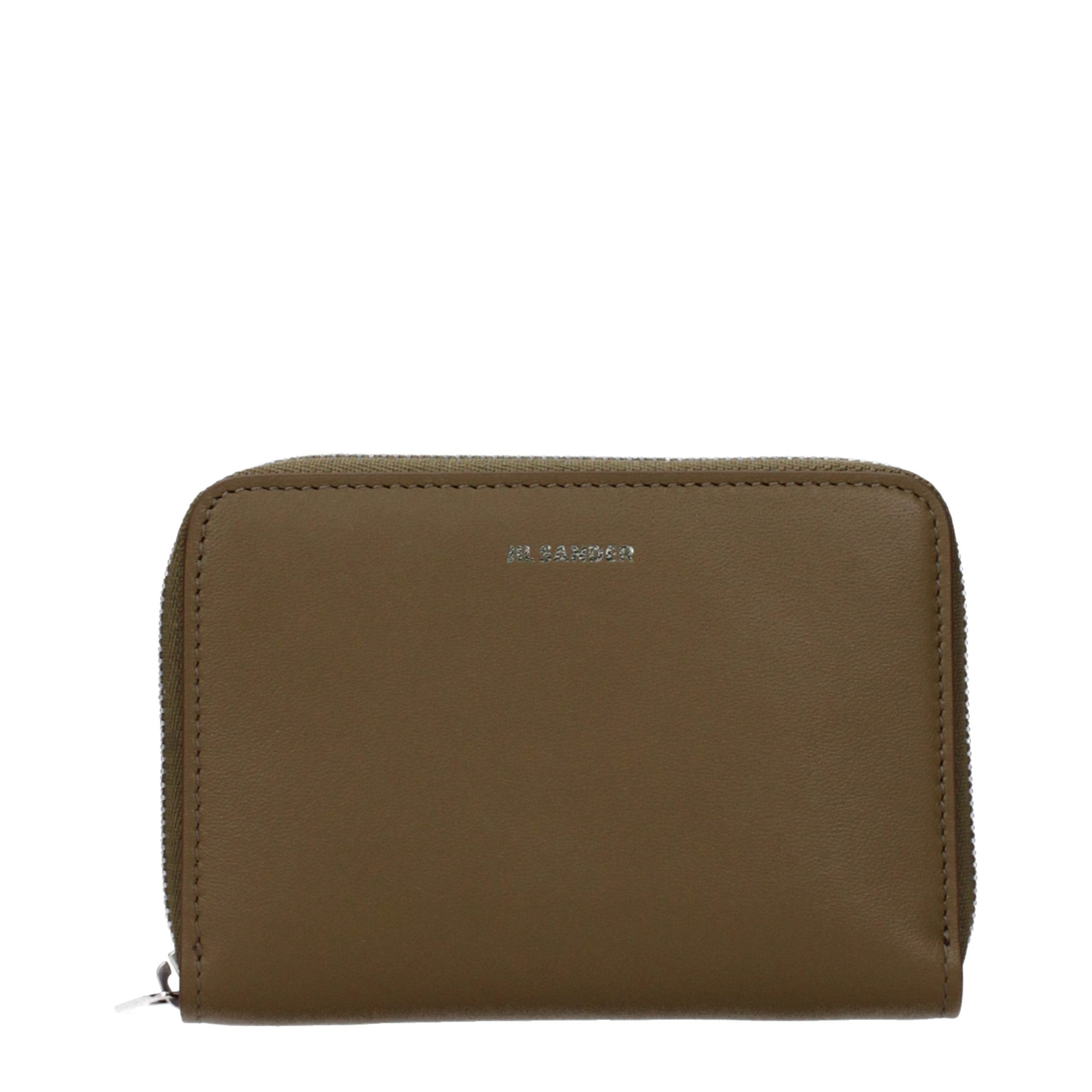 Jil Sander Brown Leather Wallet