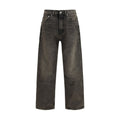 Our Legacy Black Cotton Relaxed Fit Jeans