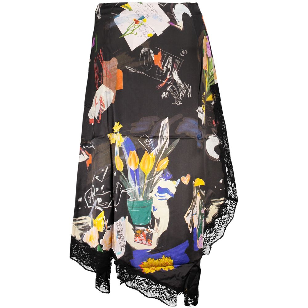 Desigual Nero Poliammide Women Skirt
