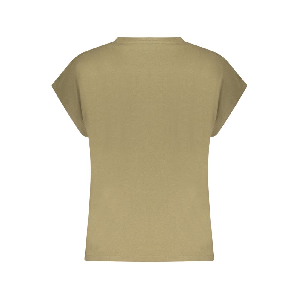 Pepe Jeans Green Organic Cotton Women T-Shirt