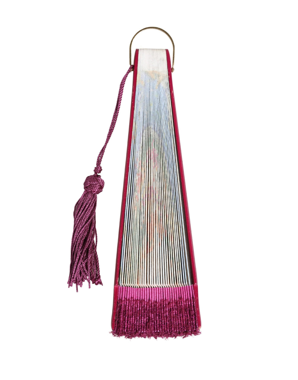 Dolce & Gabbana Multicolor Scenery Decorative Folding Tassel Hand Fan