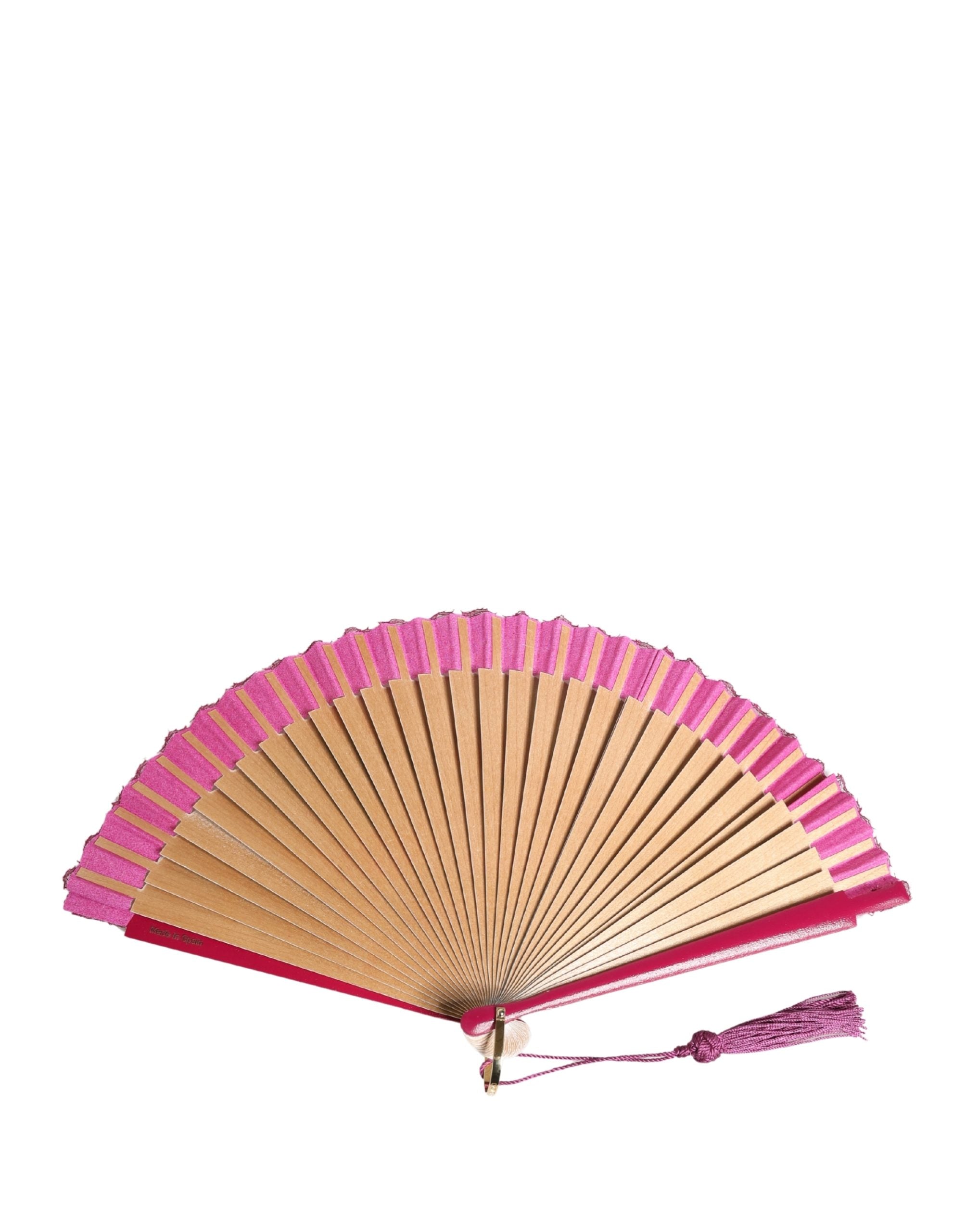 Dolce & Gabbana Multicolor Scenery Decorative Folding Tassel Hand Fan