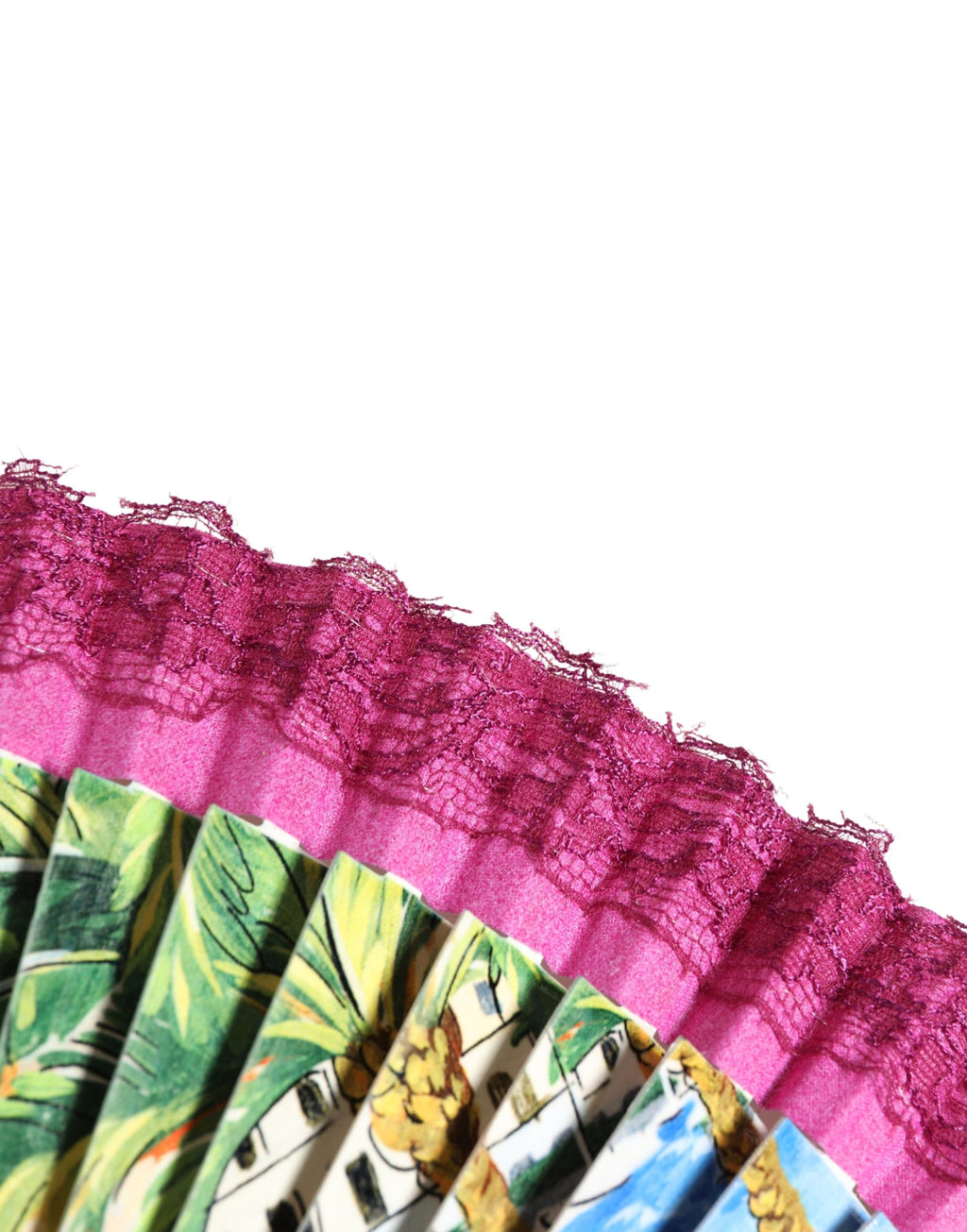 Dolce & Gabbana Multicolor Scenery Decorative Folding Tassel Hand Fan
