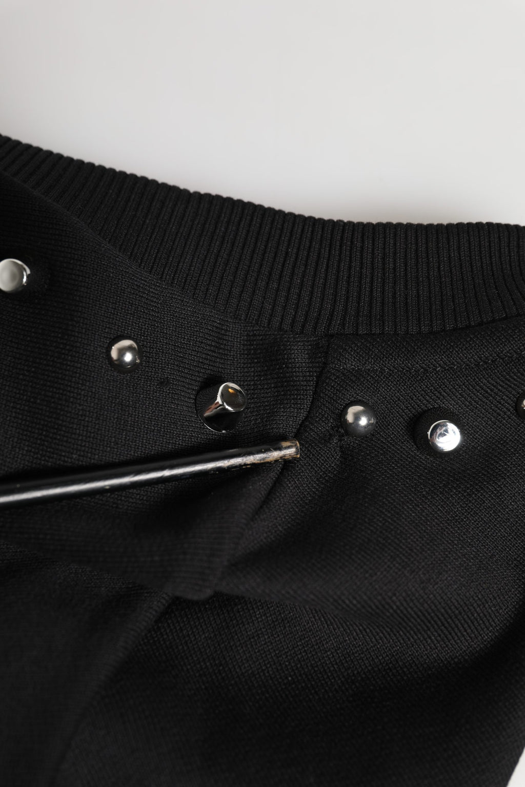 Dolce & Gabbana Black Embellished Cotton Sweatshirt Sweater