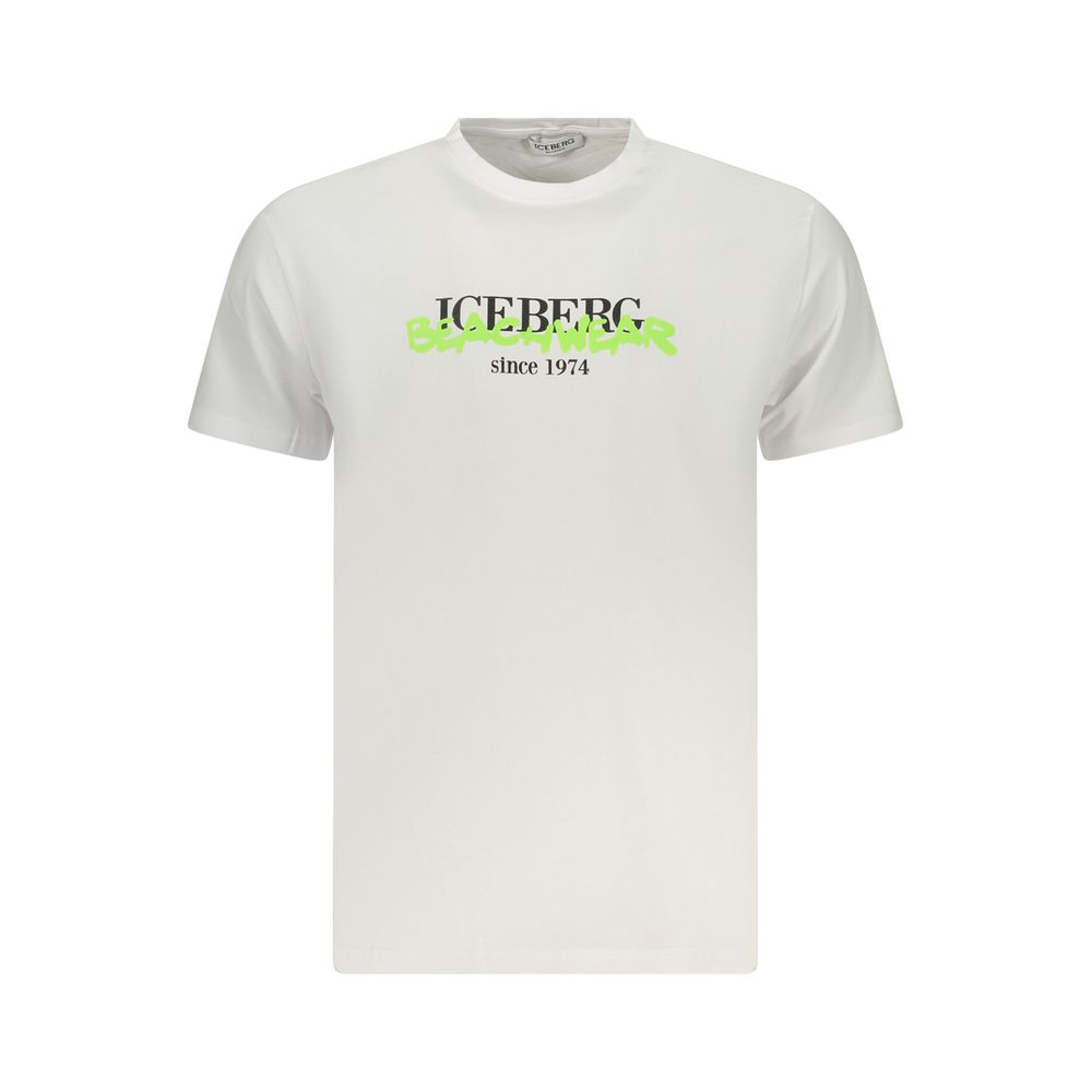 Iceberg Neon Cotton Men T-Shirt