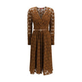 Max Mara Brown Polyamide Casual Dress