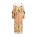 La Double J Multicolor Silk Casual Dress