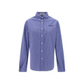 Miu Miu Blue Cotton Pattern Shirt