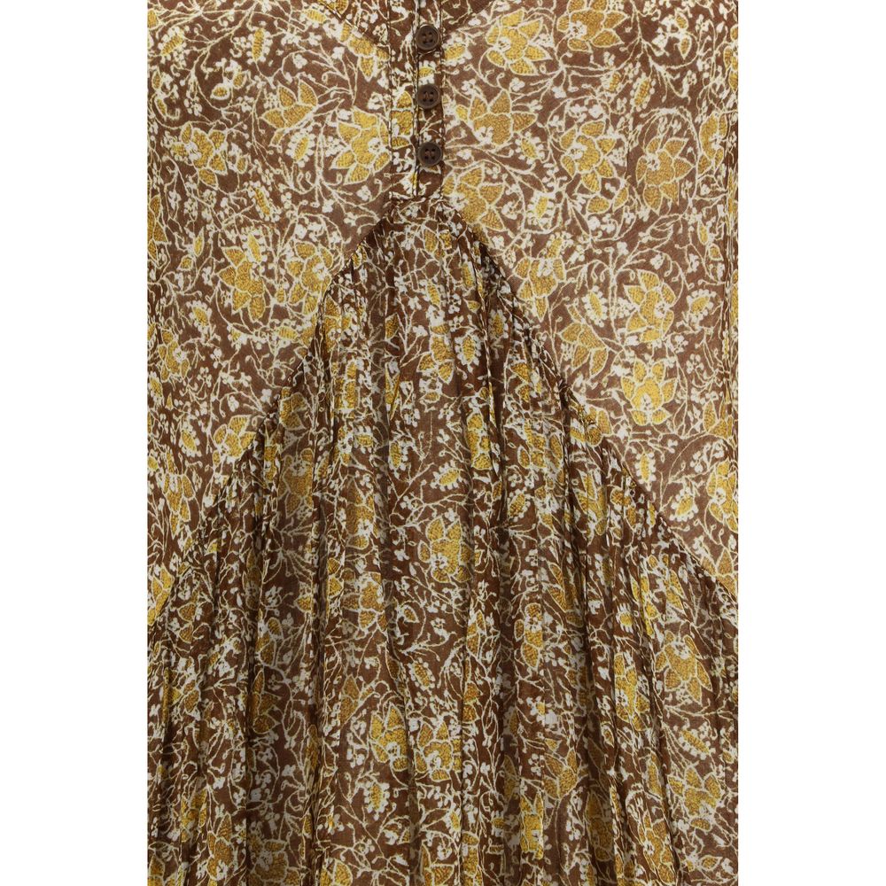 Isabel Marant Étoile Bicolor Cotton Casual Dress