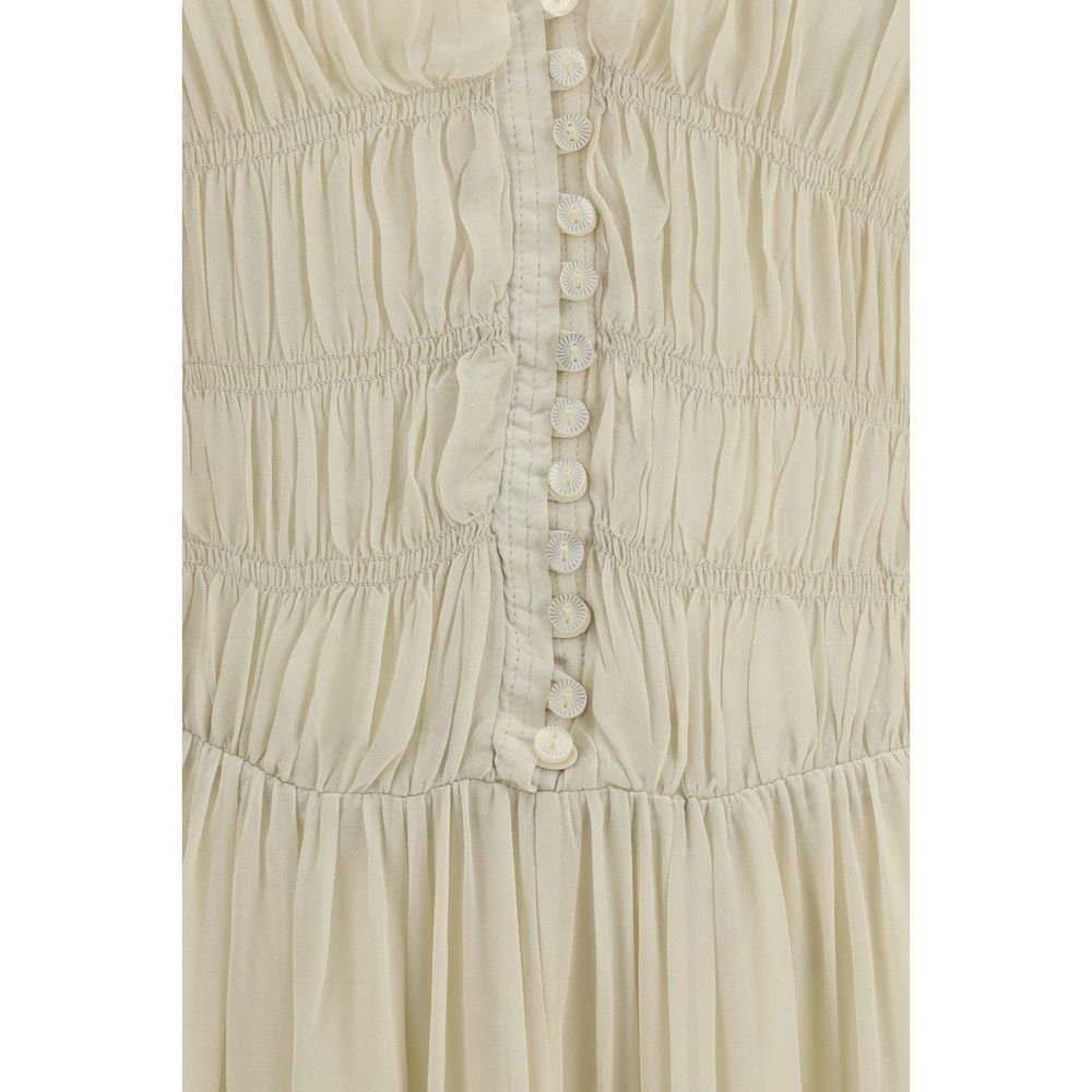 Isabel Marant Étoile Beige Viscose Casual Dress