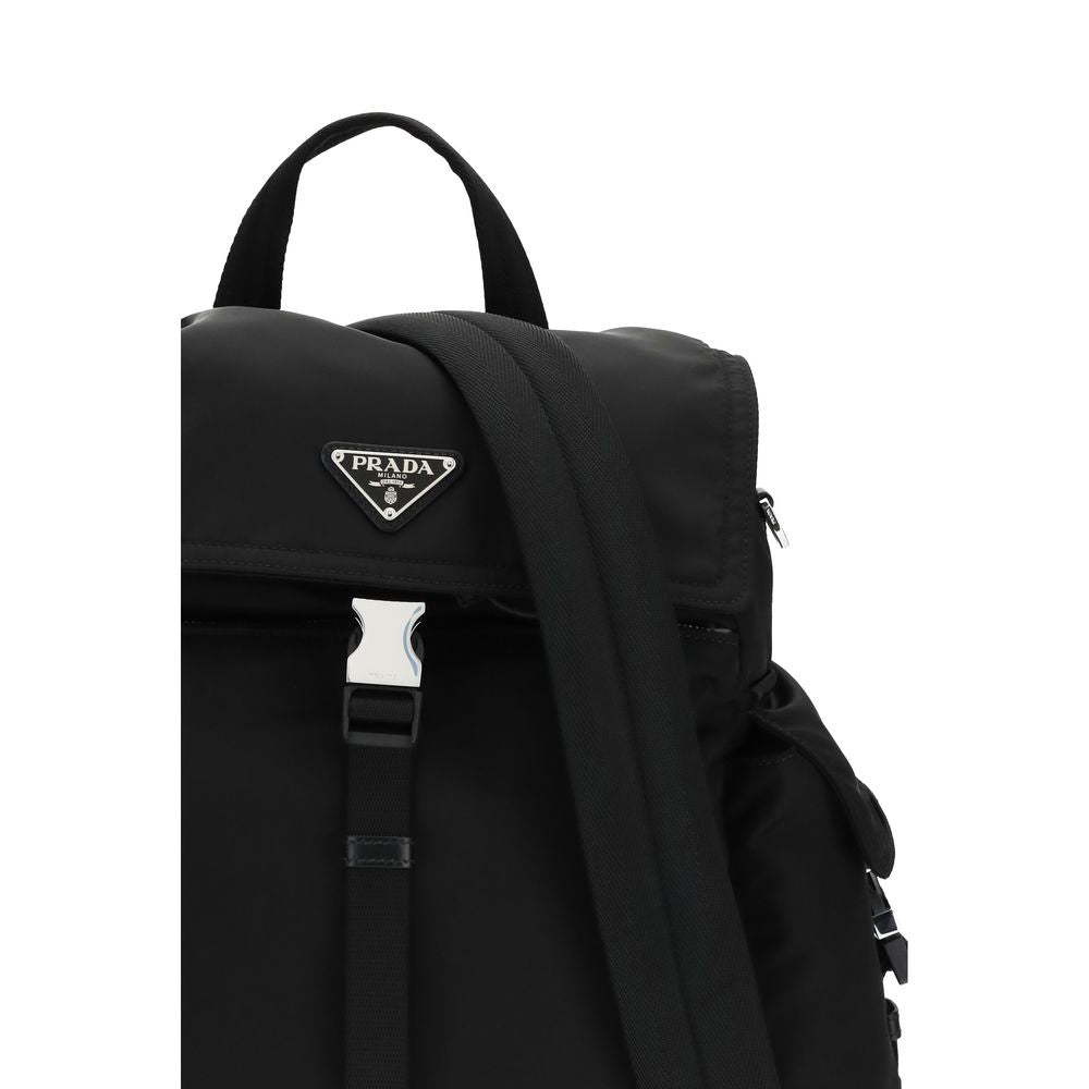 Prada Black Recycled Polyamide Backpack