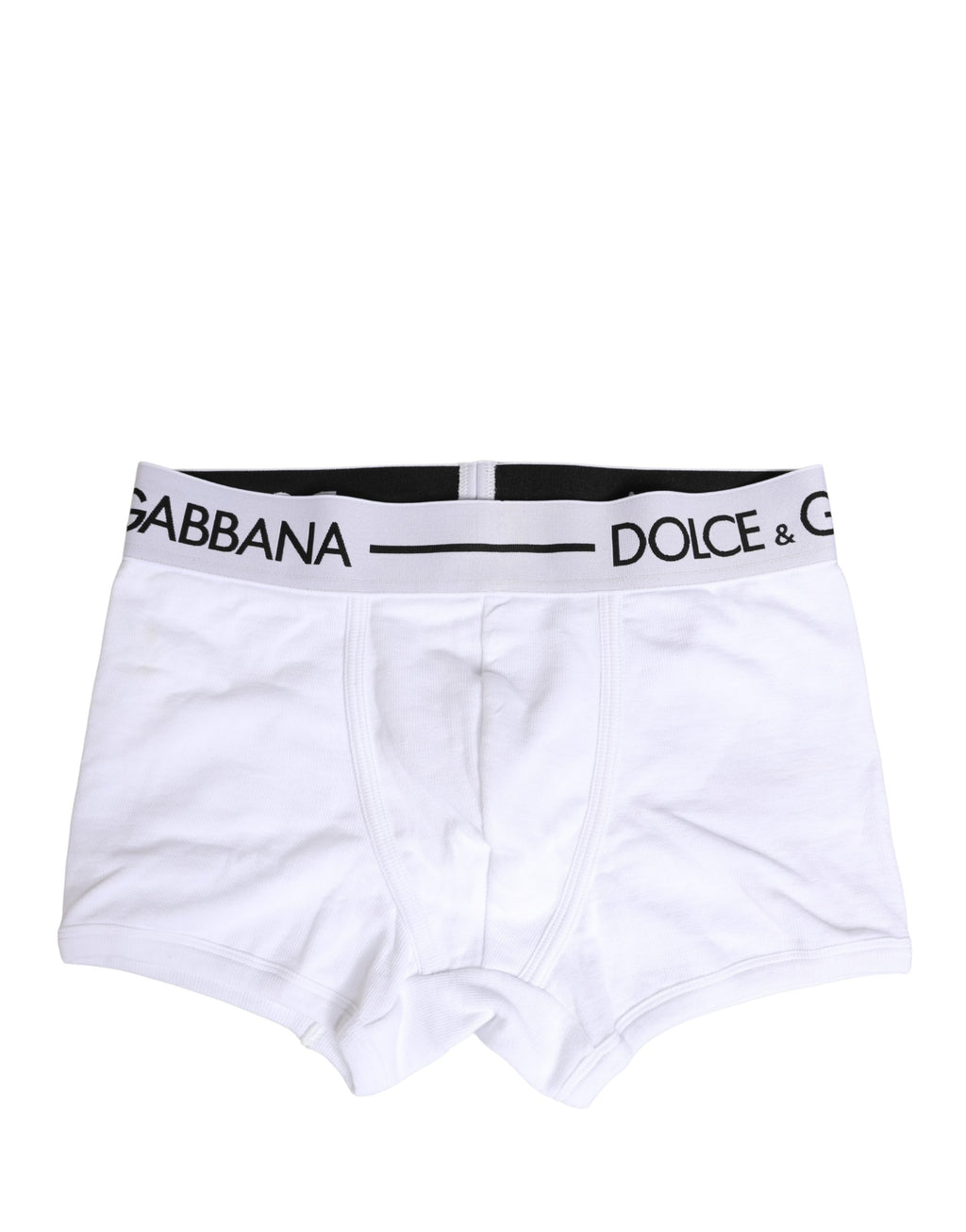 Dolce & Gabbana White Logo Waistband Regular Boxer Underwear