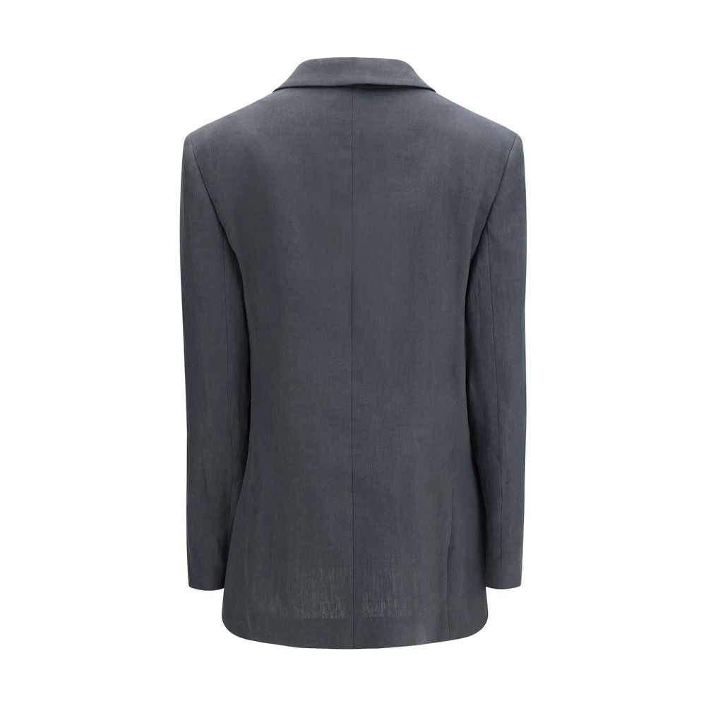 Giorgio Armani Gray Linen Jacket