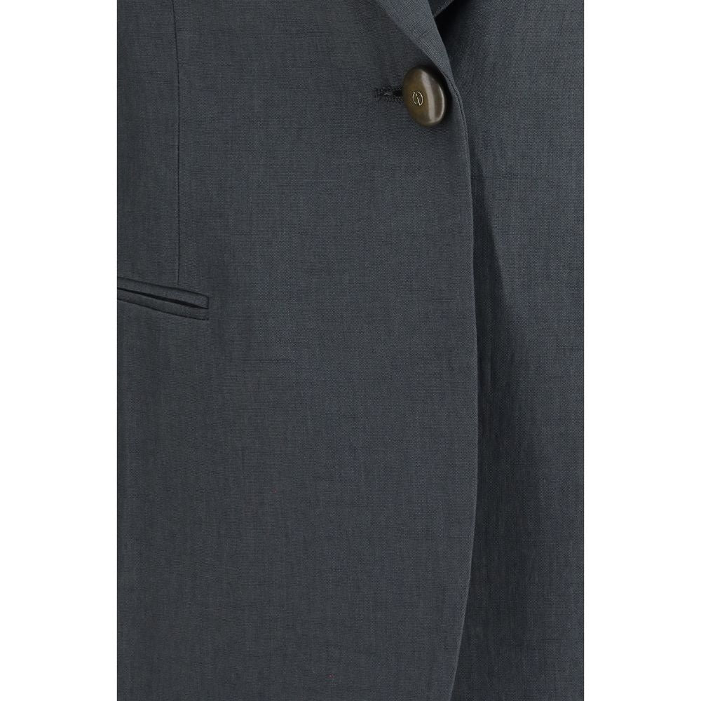 Giorgio Armani Gray Linen Jacket