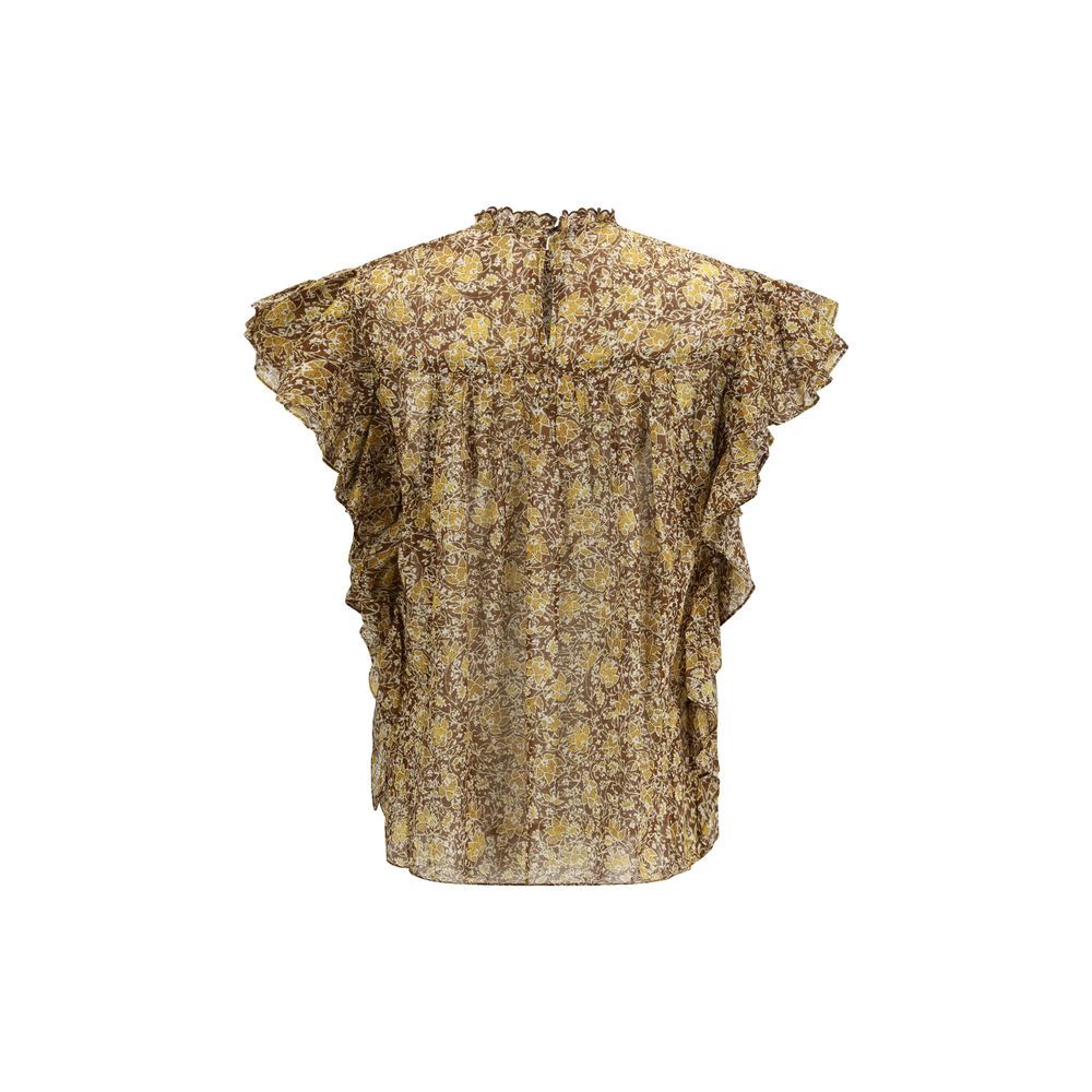 Isabel Marant Étoile Bicolor Cotton Blouse