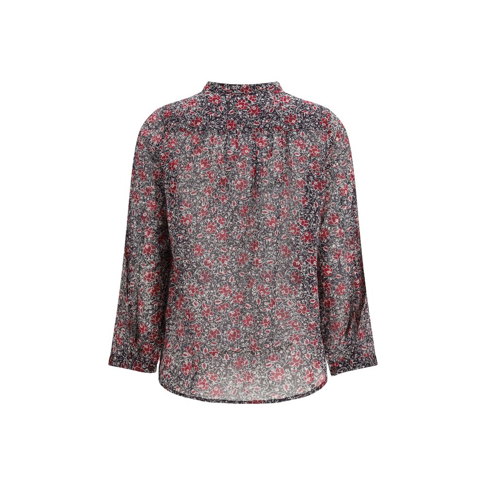 Isabel Marant Étoile Purple Cotton Pattern Shirt