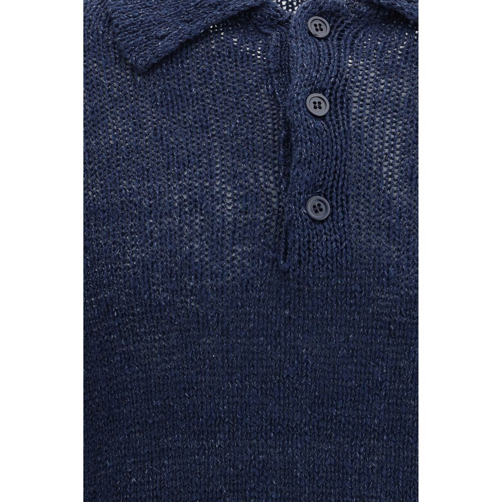 Sunflower Blue Cotton Polo Shirt