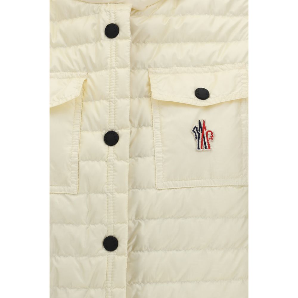 Moncler Grenoble Beige Polyamide Sleeveless Jacket
