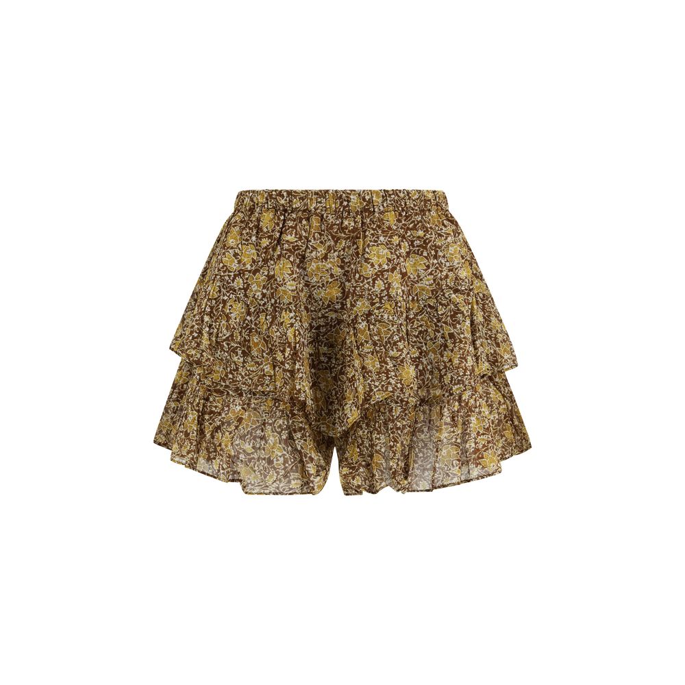 Isabel Marant Étoile Bicolor Cotton Bermuda Shorts