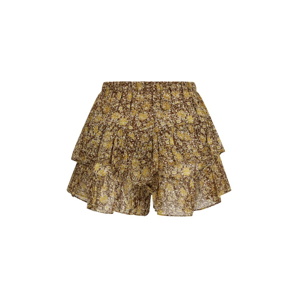 Isabel Marant Étoile Bicolor Cotton Bermuda Shorts