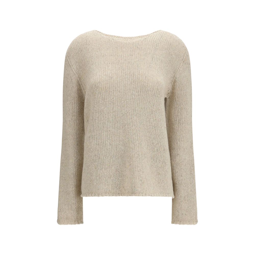 The Row Beige Cashmere Sweater