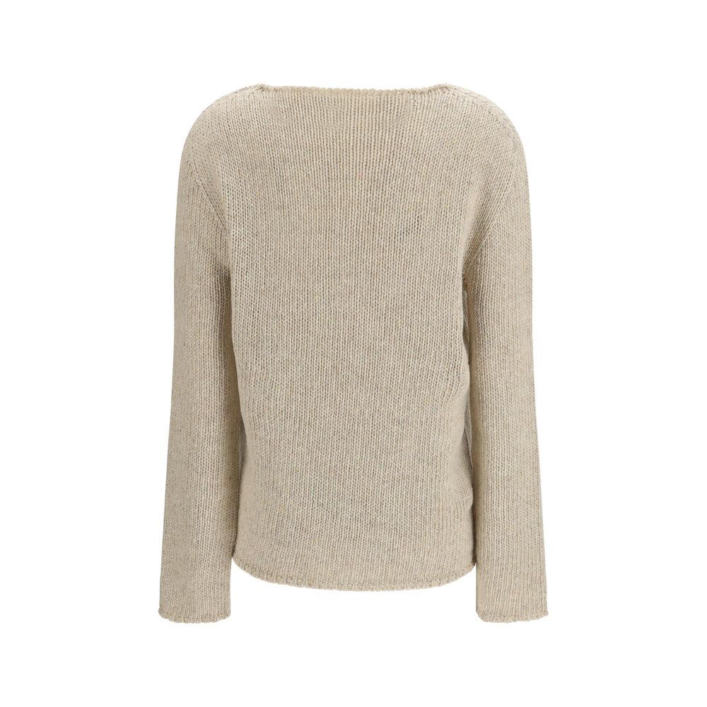 The Row Beige Cashmere Sweater