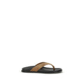 Stuart Weitzman Multicolor Calf Leather Bos Taurus Flip-Flop Sandals