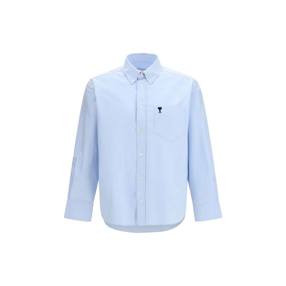 Ami Paris Blue Cotton Dress Shirt