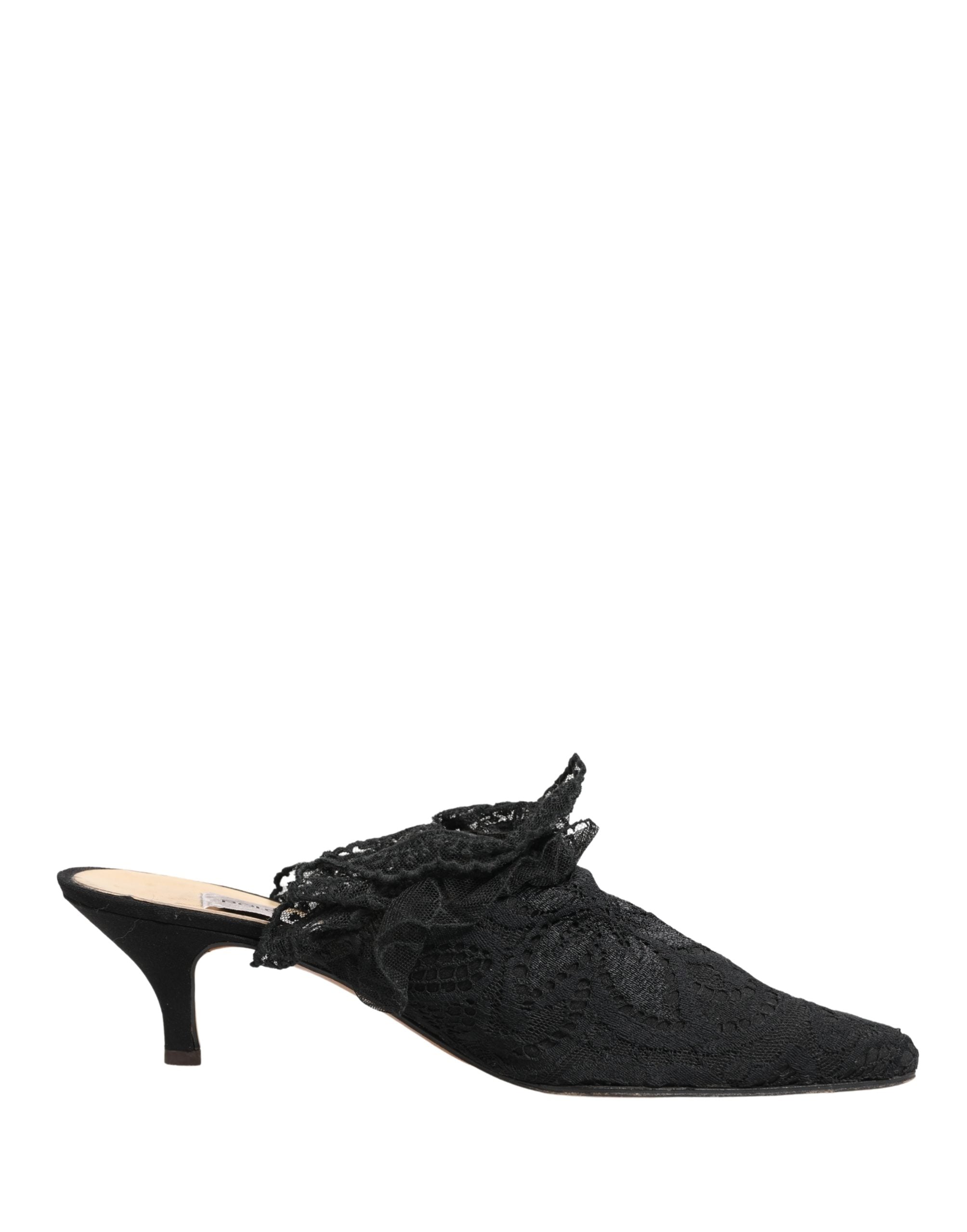 Dolce & Gabbana Black Lace Heels Sandals Shoes