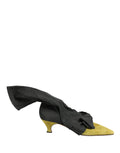 Dolce & Gabbana Black Yellow Suede Boots Shoes