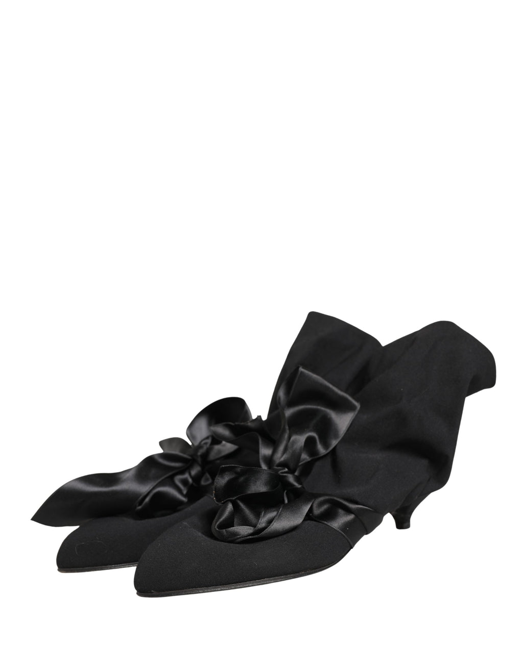 Dolce & Gabbana Black Suede Ankle Boots Shoes