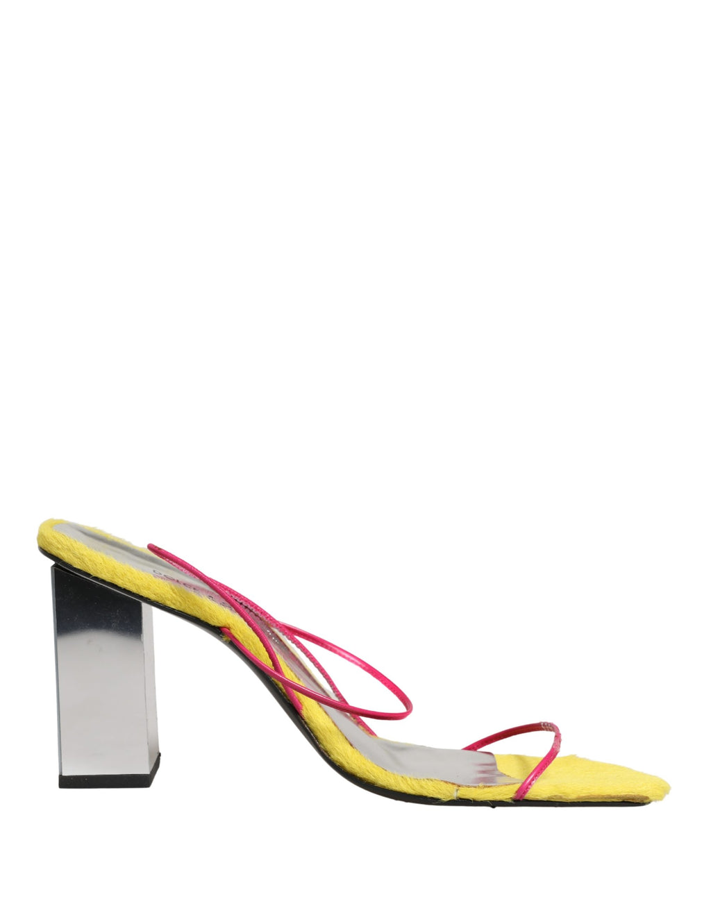 Dolce & Gabbana Multicolor Leather Block Heels Sandals Shoes