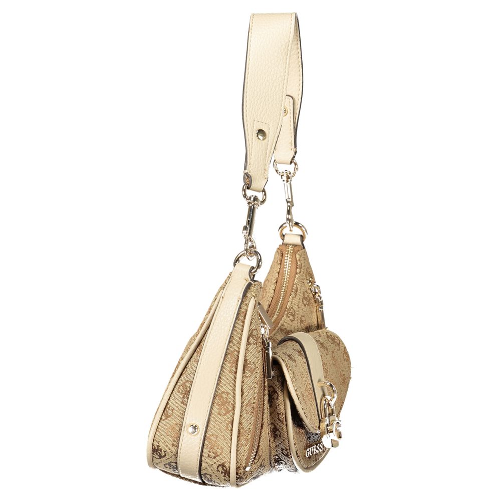 Guess Jeans Beige Polyurethane Women Handbag