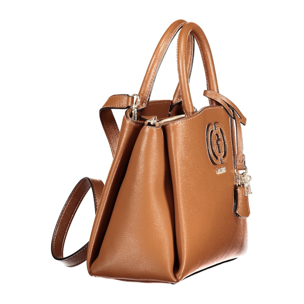 Guess Jeans Marrone Polyurethane Women Handbag