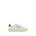Autry White Calf Leather Bos Taurus Low Top Sneakers