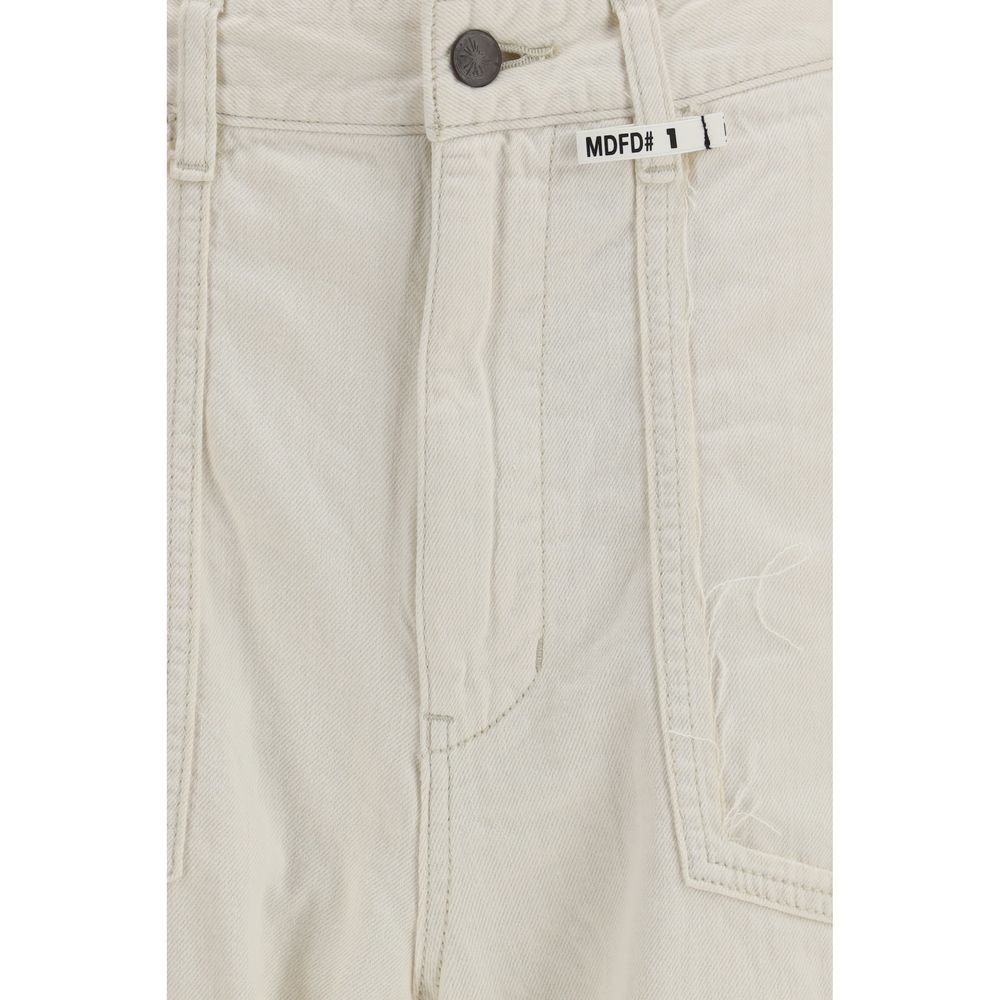 Maison Mihara Yasuhiro White Cotton Casual Pants
