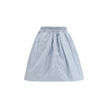Prada Blue Silk Long Skirt