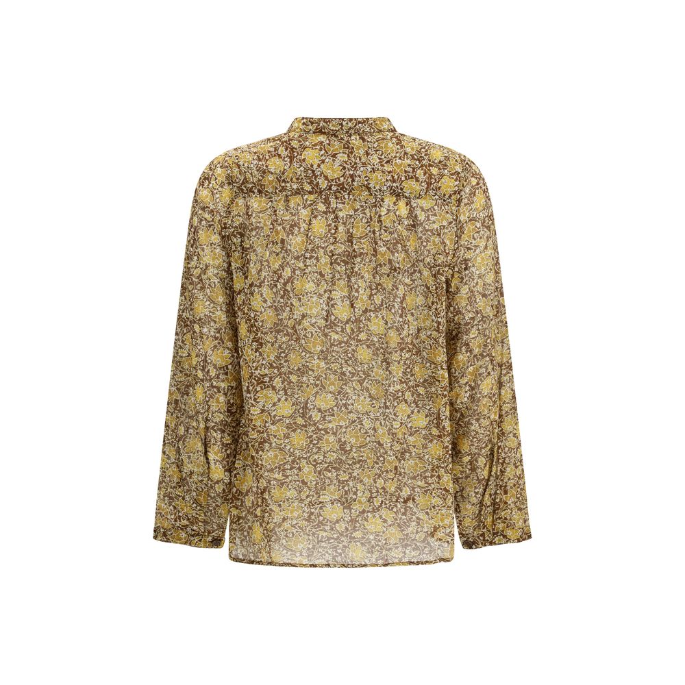 Isabel Marant Étoile Bicolor Cotton Pattern Shirt