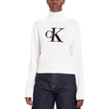 Calvin Klein Jeans White Cotton Turtleneck