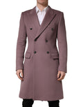 Dolce & Gabbana Brown Double Breasted Men Trench Coat Jacket