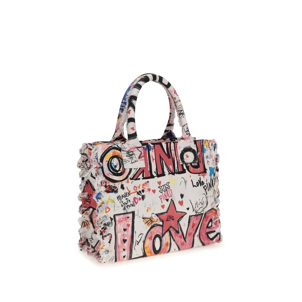 PINKO Multicolor Cotton Shoulder Bag